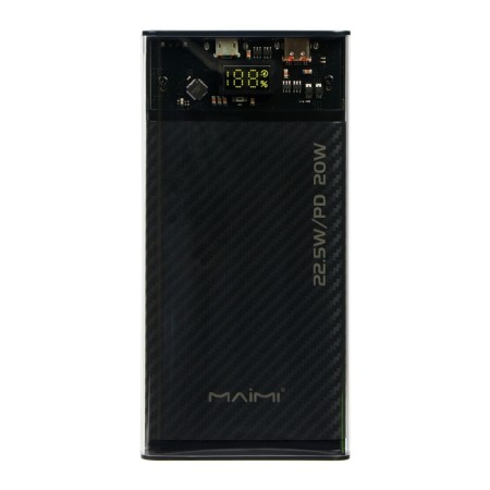 External Maimi Mi28, 10,000 mAh, 2 USB, Type-C, MicroUSB, 22.5 W, transparent-2