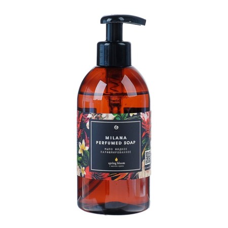 Liquid soap Milana Spring Bloom, perfumed, with a dispenser, 300 ml