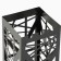 Claus stand "Abstraction" Black, 24x24x56cm