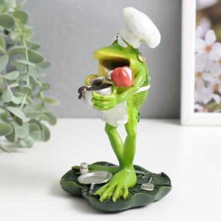 Souvenir Polystone "Frog - cook/policeman" mix 14.5x9.5x8 cm-4
