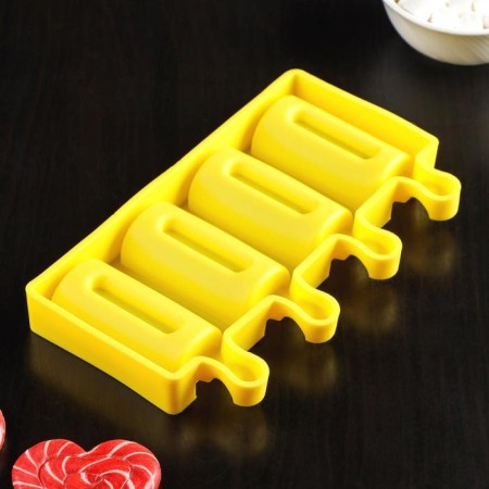 Ice Cream "Sicily", silicone, 19.5 × 11 cm, 4 cells (6.8 × 3.5 cm), color mix-5