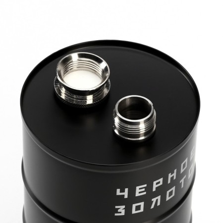 Flask for alcohol and water, 750 ml, "black gold", stainless steel, gift, 25 oz-2