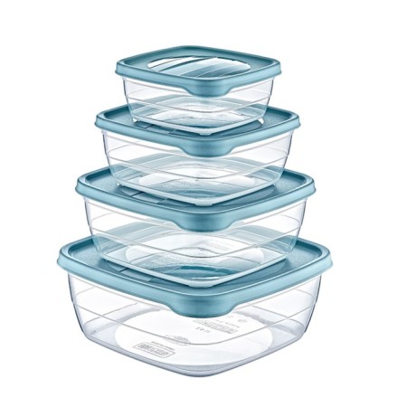 A set of food containers Hobbylife Trend, 4 pcs, color mix-4