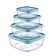 A set of food containers Hobbylife Trend, 4 pcs, color mix