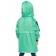 Raincoat for girls, height 92 cm, green color