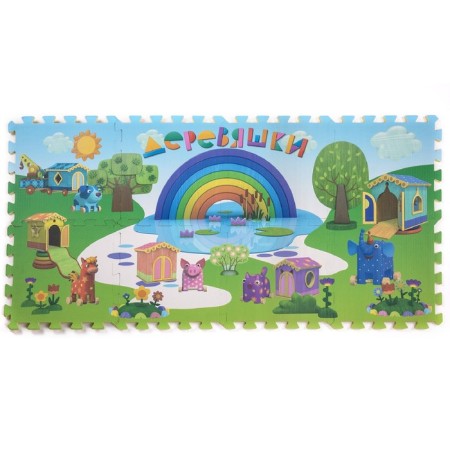 Wooden rug-puzzle "Magic City", 8 segments-1