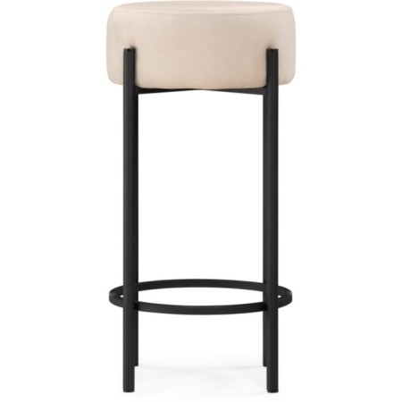 Haric Siper Metal/velor, black/beige 40x40x74 cm-1