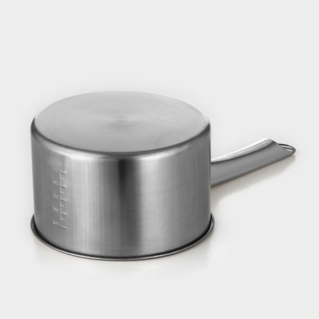 Stainless steel bucket “Basis”, 1.2 l, d = 16 cm, with a measured scale, a metal handle-1