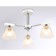 Suspended chandelier Ambrella Light, Traditional, TR9091, 3HE27, white color, chrome