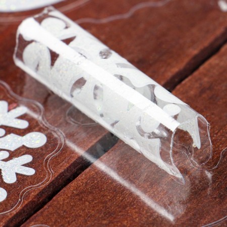 Stickers on the windows "New Year" deer, snowflakes, 26 x 21 cm-2