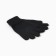 Women's gloves minku, black color, 21 cm