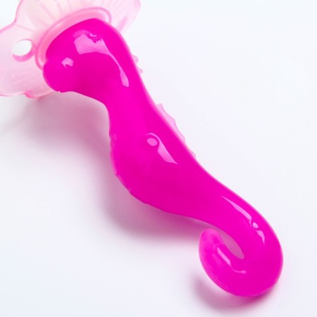 Children's toothbrush the massager, "sea hobby", silicone, with a limiter, from 3 months, color mix-7