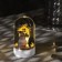 LED figure under the dome "Snowman" 6 × 9.5 × 6 cm, wood, batteries LR1130x3, glow warm white