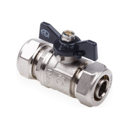 Aqualink ball valve, PN 10, 16 x 16 mm, tsang/tsang, butterfly, nickel.-3