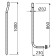 ALCAPLAST A95, DN = 32 mm spitting pipe, consisting of two parts, corrugated 50750 gasket