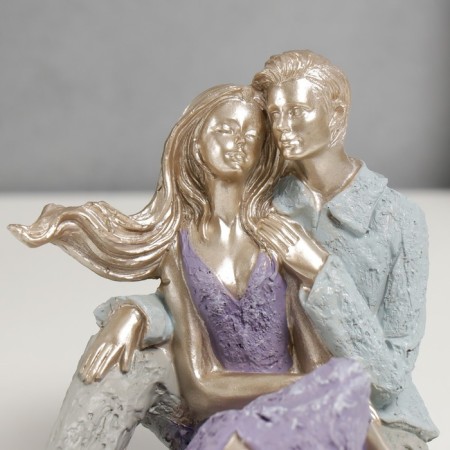 Souvenir Polystone "A couple of lovers" 12x11x17 cm-4