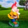 Garden figure "Dwarf with a log" 37x23x19cm