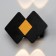Sconces "Alir" LED 4W 3000K IP65 black and gold 10x3.8x12 cm