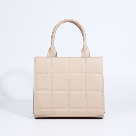 Female bag Textura, tout, medium size, beige color