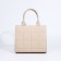 Female bag Textura, tout, medium size, beige color
