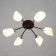 Barra chandelier 6x60W E14 black-chrom 74x74x19 cm.