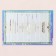 Birth certificate "Rainbow and Clouds" embossing, violet background, A5