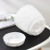 Pot with the pallet "Stones", 2.6 l, white color