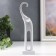 Polystone souvenir "White Elephant with long legs" 17.7x4.4x2.8 cm
