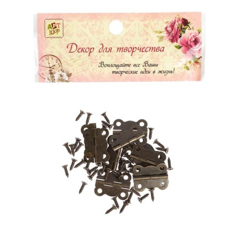 The loop is the overhead opening angle of 180 degrees + nails. set 10 pcs 2x1.7 cm-4