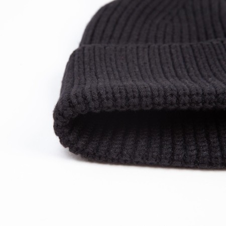 Women's hat minku with lapel, size 54-56, black color-4