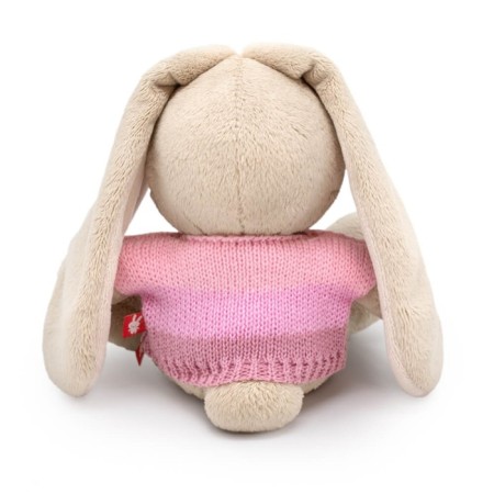 Soft toy "Bunny Mi", in a pale pink sweater, 15 cm-2