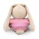 Soft toy "Bunny Mi", in a pale pink sweater, 15 cm