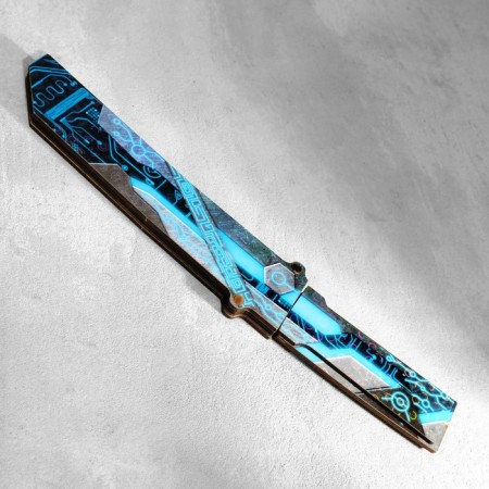The souvenir is wooden "Tanto knife", in a scabbard, blue-5