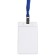 Badge vertical 62 x 91 mm, erichkrause transparent case, textile tape, mix color