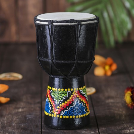 Souvenir musical instrument "Drum Dzhembe" 20 cm mix-5