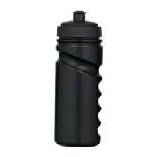 Bicycle bottle, 550 ml, with a drinker, 20.3 x 6.8 x 6.8 cm, black
