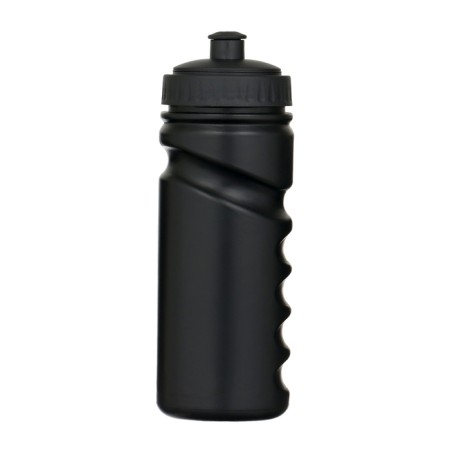 Bicycle bottle, 550 ml, with a drinker, 20.3 x 6.8 x 6.8 cm, black