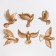 Wall -wall decor "Birds" 6 pieces 14 x 23.5 x 6 cm, gold