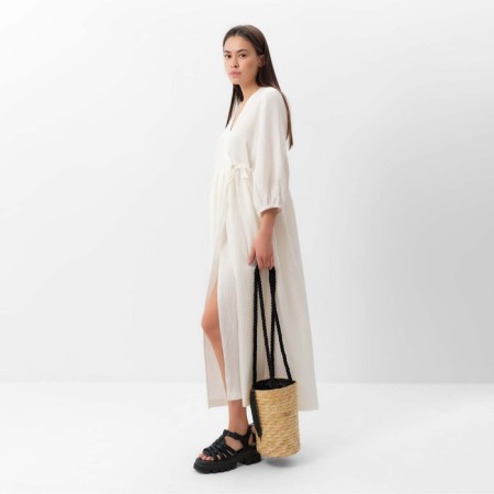 Women's dress Mist Summer Time, Midi, p. 44-46, white-1