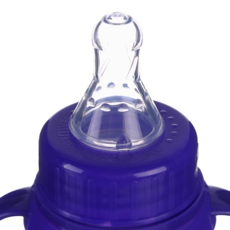 A bottle of feeding Gift "Chocolate milk", classic throat, 250 ml., 0 months, with a nipple, with handles-2