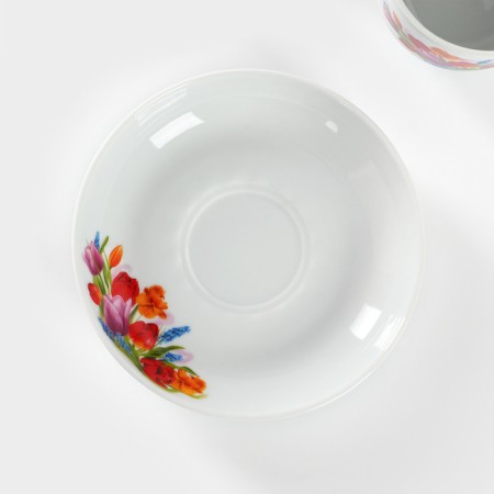 Tea couple "May bouquet", 250 ml, porcelain-2