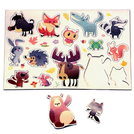 Board game Magnetic "Forest Residents"-2