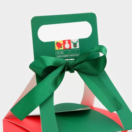 Folding box New Year 10 x 10 x 20.5 cm-2