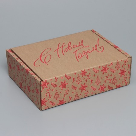 Box the team "Happy New Year", Bury, 27 x 21 x 9 cm, New Year-1