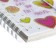 Note book A7, 80 sheets in a cage/ruler/point on the crest "Sweet mood. Hearts", plastic cover, with an elastic band