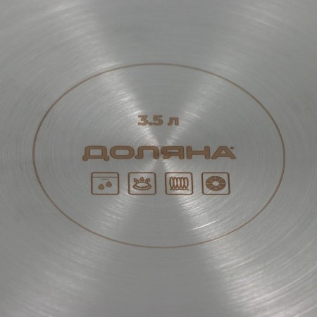Poster - a stew of stainless steel "GRET" with a heat distribution layer. D = 26 cm, 3.5 l, induction-6