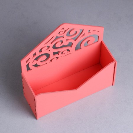 Kashpo wooden 18 × 6 × 20 cm envelope Radada "Blood", pink light giving beautifully-2