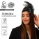 New Year's casting on the head with a pen, black color, for the new year