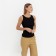 T -shirt female, black color, size l (46)