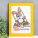 Photo frame MDF 15x21 cm, No. 6 yellow (plastic screen)